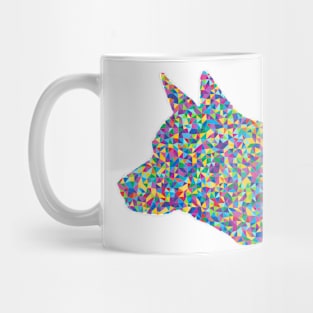 Prismatic dog's head Mug